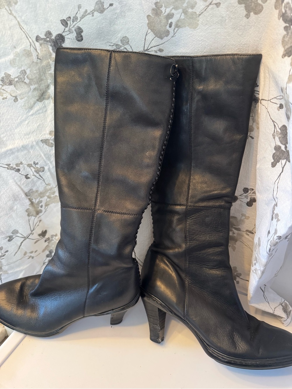 Walk “Sofftly” in Black Leather